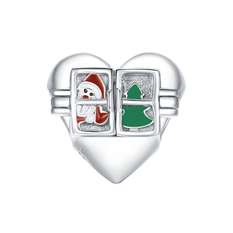 BSC376 Christmas 925 Silver Bead DIY Bead Accessories