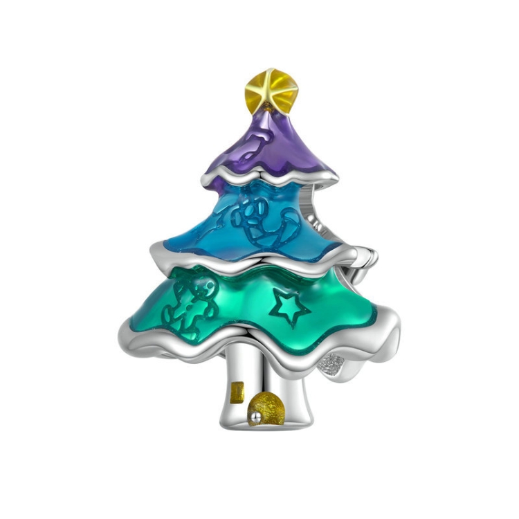 BSC717 Christmas 925 Silver Bead DIY Bead Accessories
