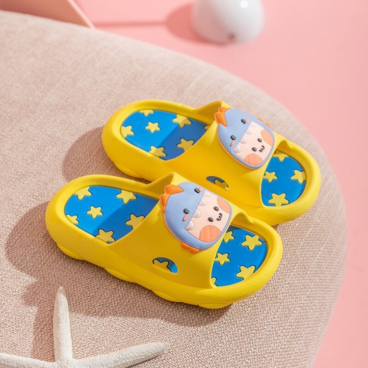 Children Slippers Cartoon Non-Slip Soft-Soled Sandals, Size: 28-29 Inner Length 16.5cm(Yellow)