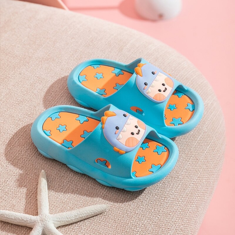 Children Slippers Cartoon Non-Slip Soft-Soled Sandals, Size: 32-33 Inner Length 18.5cm(Blue)