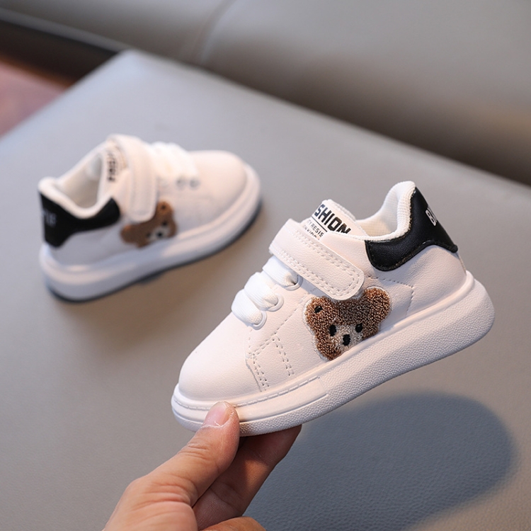 Children Sneakers Cartoon Panda Girls Boys Casual Shoes Running Shoes, Size: 26(Black)