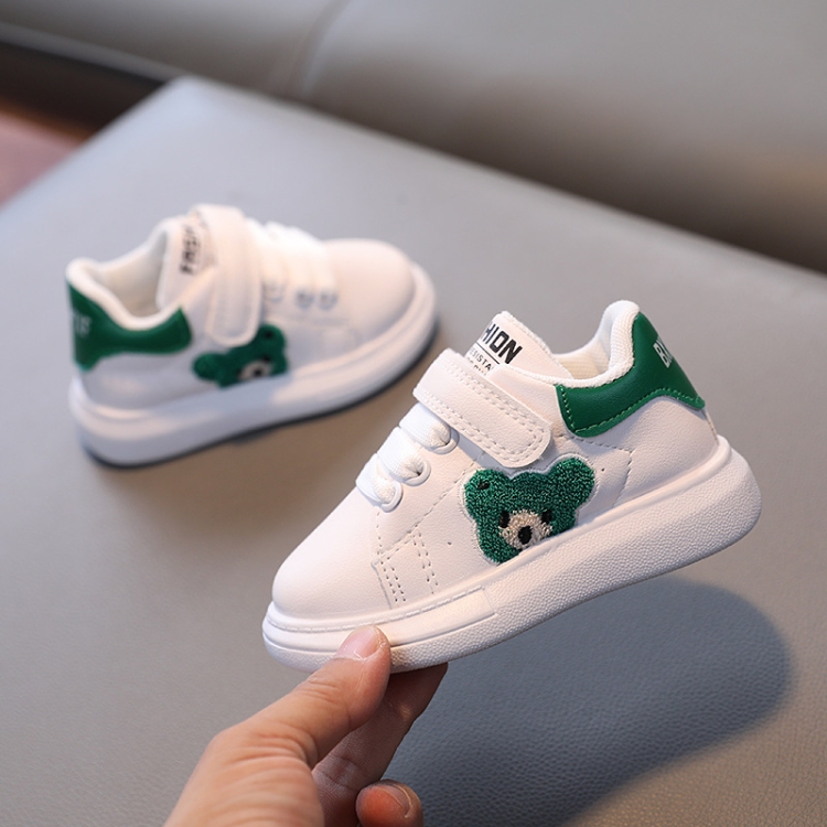 Children Sneakers Cartoon Panda Girls Boys Casual Shoes Running Shoes, Size: 28(Green)