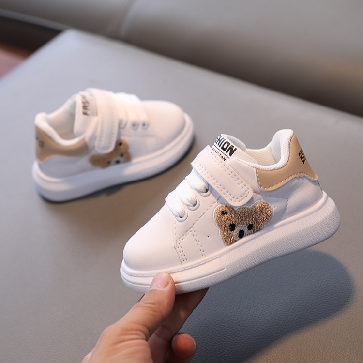 Children Sneakers Cartoon Panda Girls Boys Casual Shoes Running Shoes, Size: 30(Rice Yellow)