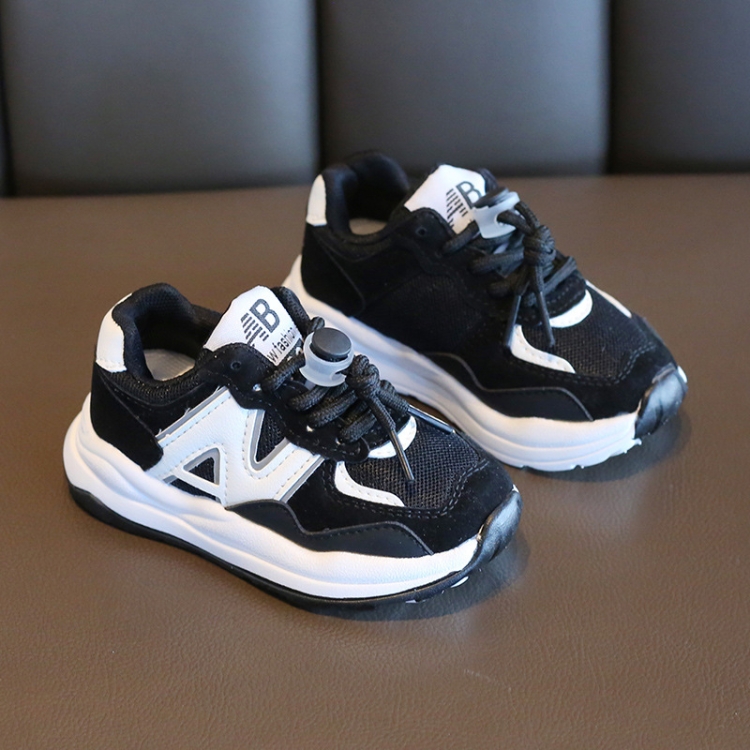 Children Sneakers Girls Pops Shoes Boys Casual Footwear, Size: 31(Black)