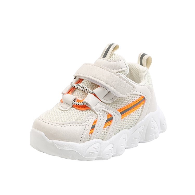Children Sports Shoes Babies Breathable Net Shoes, Size: 29(Beige)