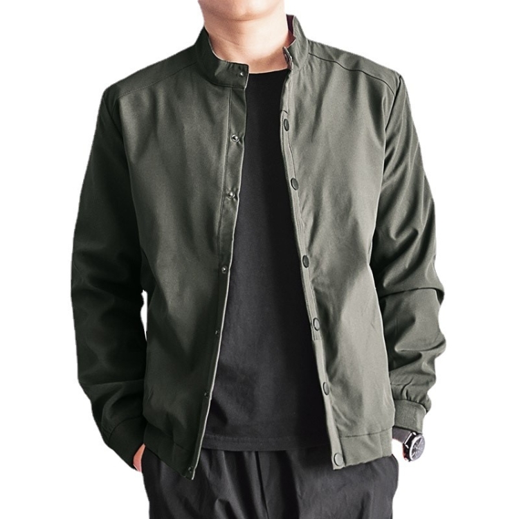 CJH1927 Leisure Loose Wild Men Upper Outer Garment Coat, Size: 8XL(Army Green)
