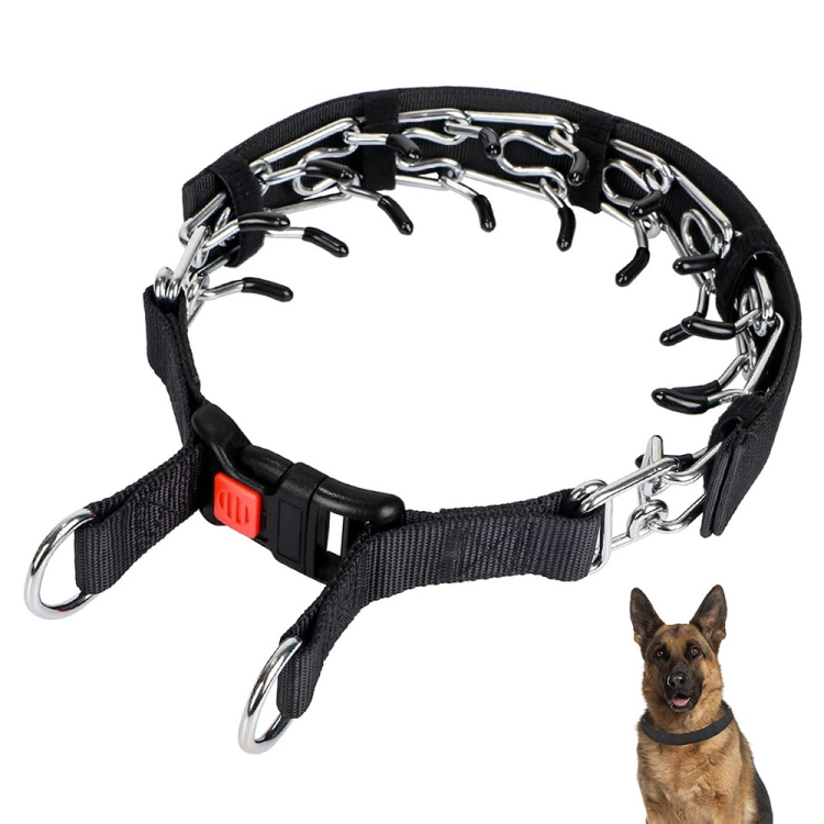 Cloth Tape Paste Detachable Training Stimulation Dog Collar, Size: M 2.5mm x 35cm(With Cap)
