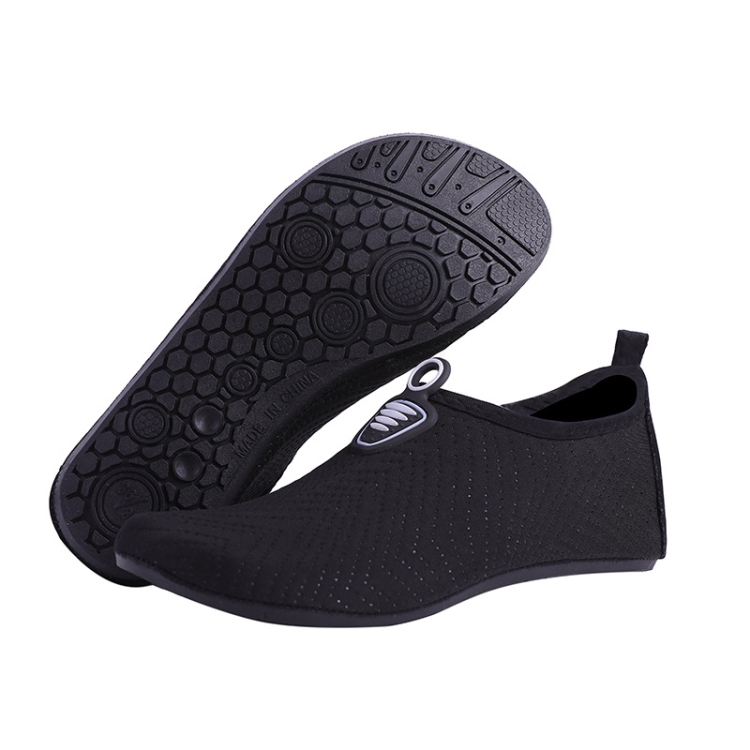 Comfortable Breathable Diving Beach Socks Shoes Anti-Skid Swimming Shoes, Size: 40-41(Black)