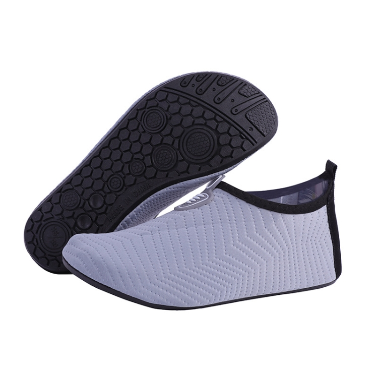 Comfortable Breathable Diving Beach Socks Shoes Anti-Skid Swimming Shoes, Size: 42-43(Gray)