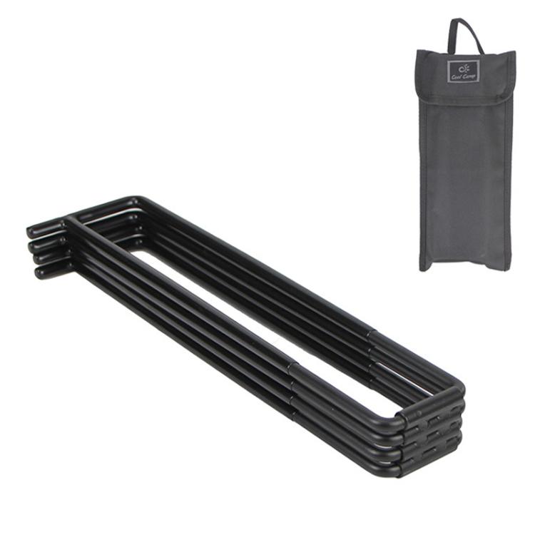 COOL CAMP CF-7001 Outdoor Camping Folding Storage Rack Camping Water Bucket Base Support Mat(Black)
