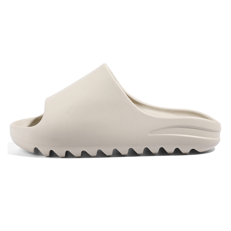 Couple Flip Flops Summer Indoor and Outdoor Thick-soled Slippers Home Shoes, Size: 46(Cream)
