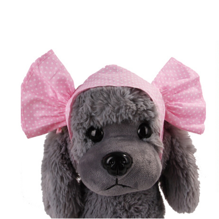 Creative Cat Dog Candy Color Funny Tidy Props Headband Hooded Hat(Pink Dot)
