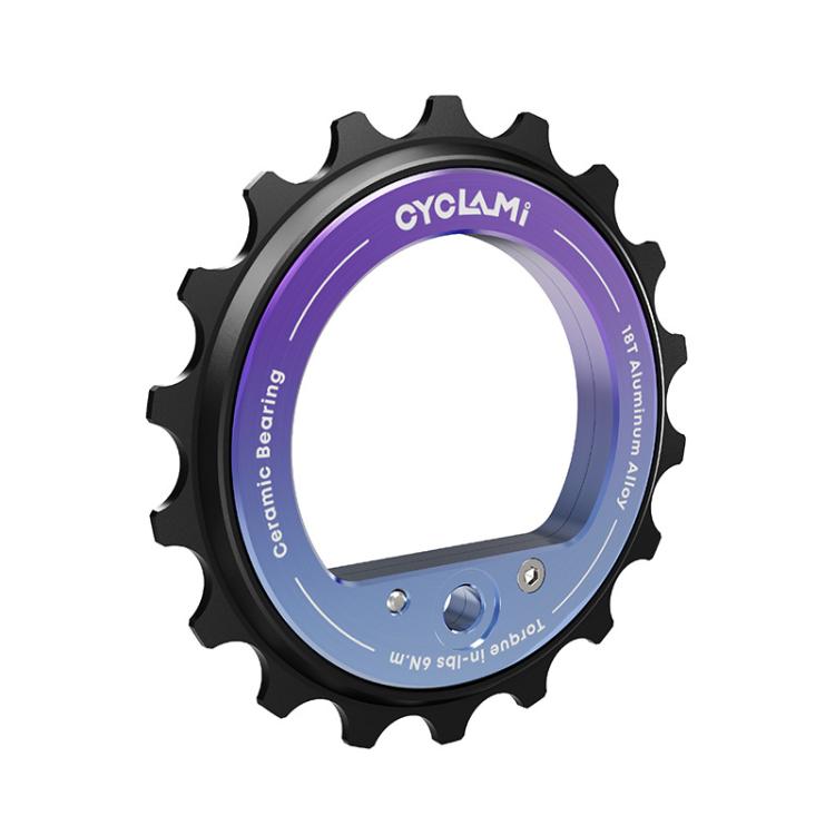 CYCLAMI CYC-18T Hollow Eccentric Rear Derailleur Pulley 18T Ceramic Bearing DIY Bike Parts