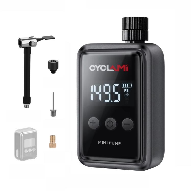 CYCLAMI HW-125 Portable Air Pump With Smart Display Electric High-Pressure Inflator(Black)