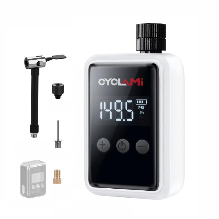 CYCLAMI HW-125 Portable Air Pump With Smart Display Electric High-Pressure Inflator(White)