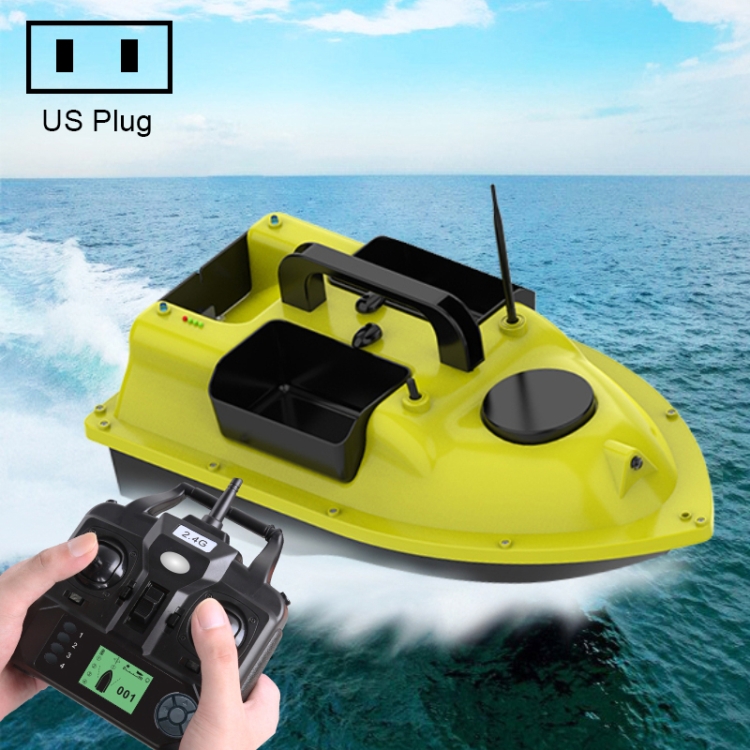 D18B GPS Outdoor Double Motors Fishing Bait Boat with 3 Bait Containers, US Plug