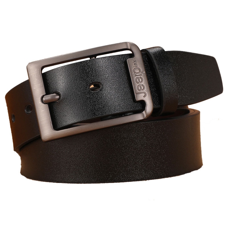 Dandali 120cm Men Rubberized Pin Buckle Belt Casual Vintage Waistband, Model: Style 2(Black)