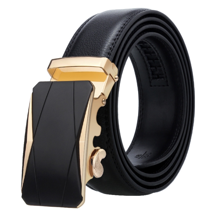 Dandali Casual Men Automatic Buckle Belt Business Soft Leather Pants Band, Length (cm): 110cm(ZD-35)