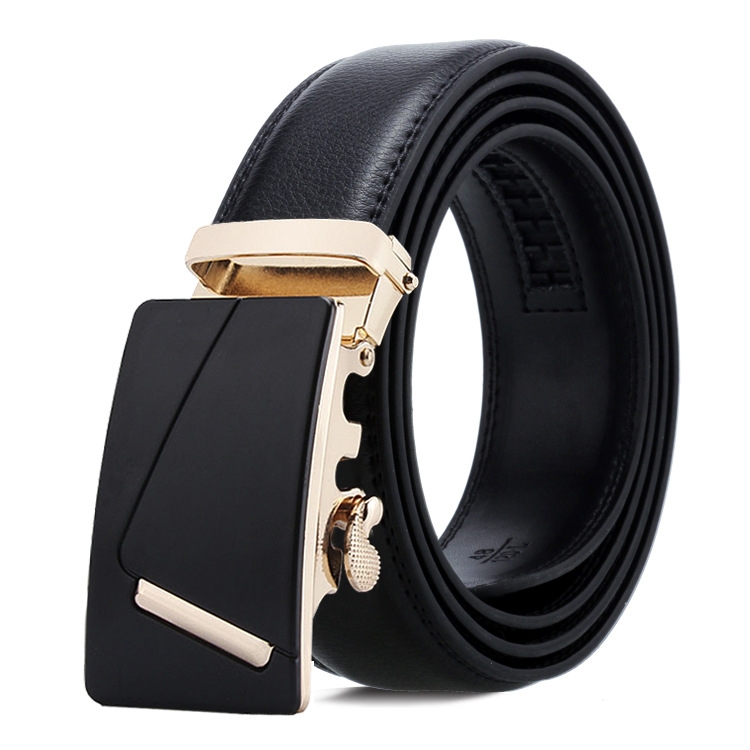 Dandali Casual Men Automatic Buckle Belt Business Soft Leather Pants Band, Length (cm): 115cm(ZD-19)