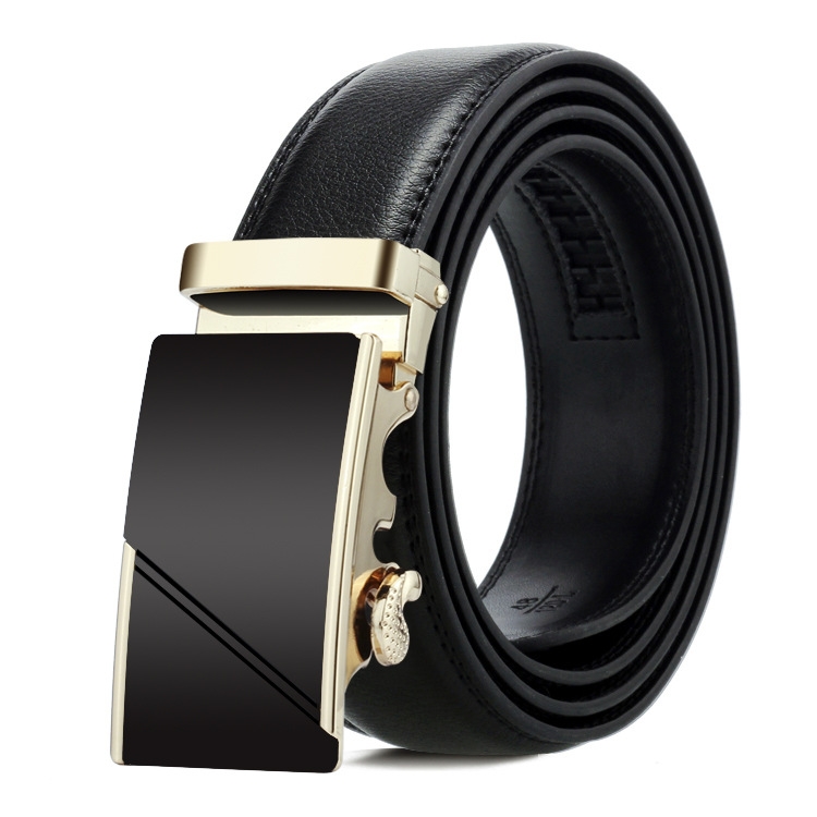 Dandali Casual Men Automatic Buckle Belt Business Soft Leather Pants Band, Length (cm): 115cm(ZD-29)