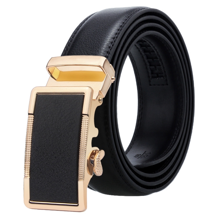 Dandali Casual Men Automatic Buckle Belt Business Soft Leather Pants Band, Length (cm): 115cm(ZD-31)
