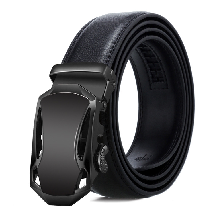 Dandali Casual Men Automatic Buckle Belt Business Soft Leather Pants Band, Length (cm): 120cm(ZD-13)