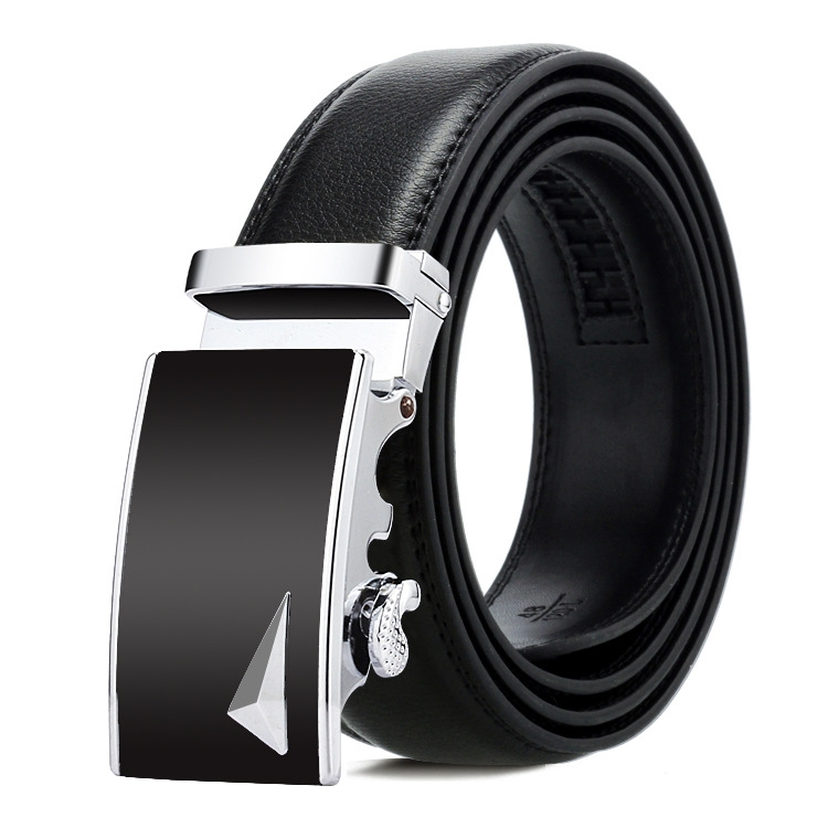 Dandali Casual Men Automatic Buckle Belt Business Soft Leather Pants Band, Length (cm): 120cm(ZD-24)