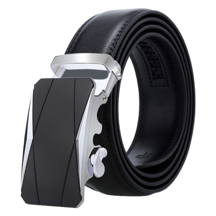 Dandali Casual Men Automatic Buckle Belt Business Soft Leather Pants Band, Length (cm): 120cm(ZD-36)
