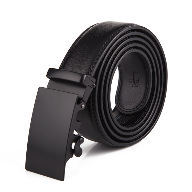 Dandali Casual Men Automatic Buckle Belt Business Soft Leather Pants Band, Length (cm): 125cm(ZD-14)