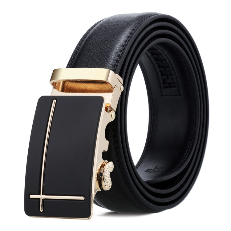 Dandali Casual Men Automatic Buckle Belt Business Soft Leather Pants Band, Length (cm): 125cm(ZD-9)