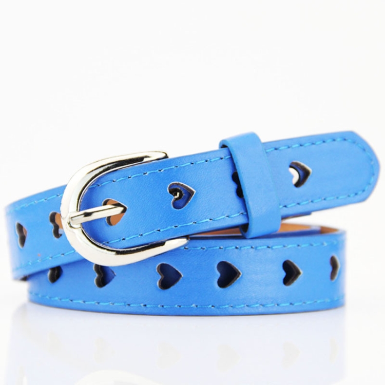 Dandali DC141 Women Pinching Belt Cutout Heart Belt, Length (cm): 95-115cm(Blue)