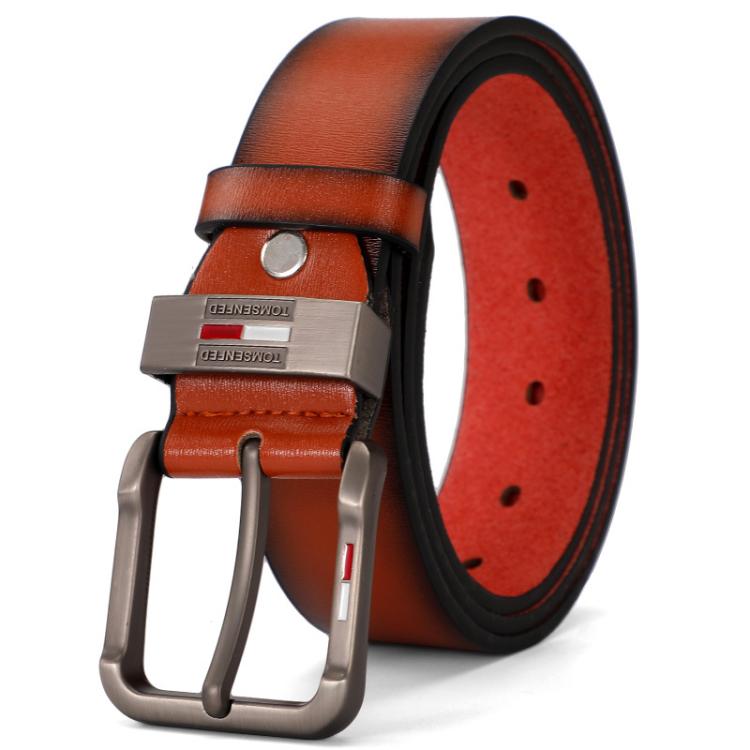 Dandali L6010 Vintage Pin Buckle Microfiber Belt, Length: 110cm(Brown)