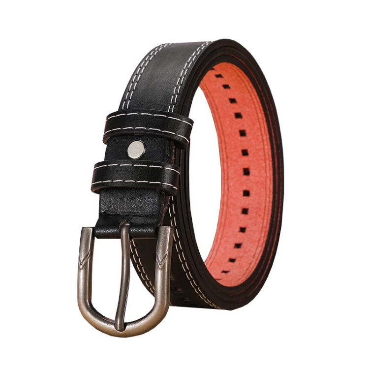 Dandali Ladies Microfiber Bottom Casual Buckle Belt Versatile Jeans Waistband, Length: 105cm(Black)