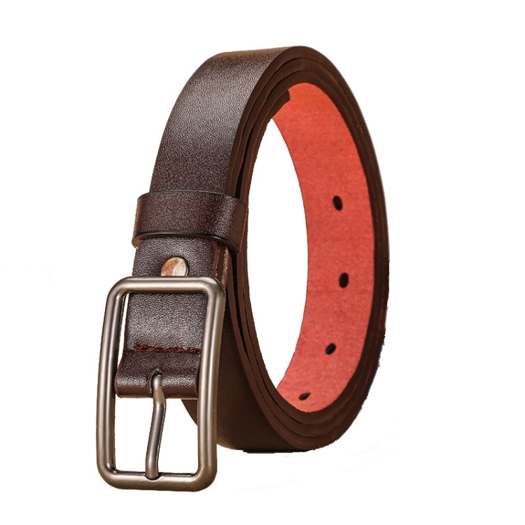Dandali Ladies Pin Buckle Belt Versatile Jeans Waistband, Length: 105cm(Coffee)