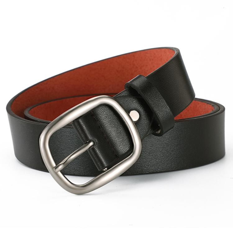 Dandali Men Alloy Pin Buckle Belt Casual Simple Hundred Pair Pants Belt, Length: 125cm(Coffee)