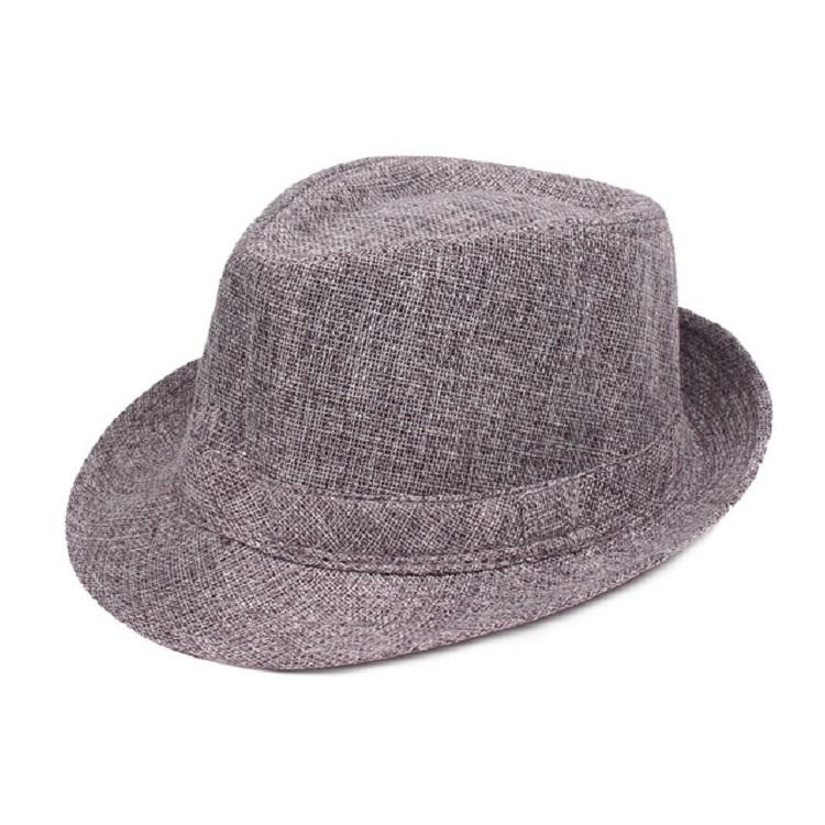 Dark Gray Fashion Seaside Sun Visor Hat Folding Net Surface Jazz Hat, Size:58cm