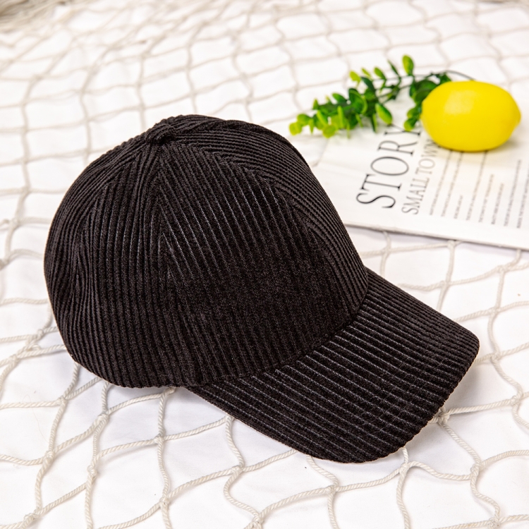 Detachable Wig Special Hat Striped Velvet Peaked Cap Wig Cap For 8261E(Black)