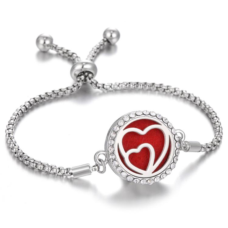 Diamond Hollow Bracelet Removable Perfume Diffuser Bracelet, Color: 21