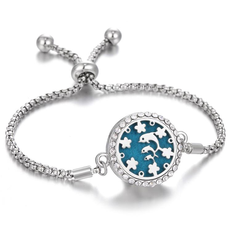 Diamond Hollow Bracelet Removable Perfume Diffuser Bracelet, Color: 28