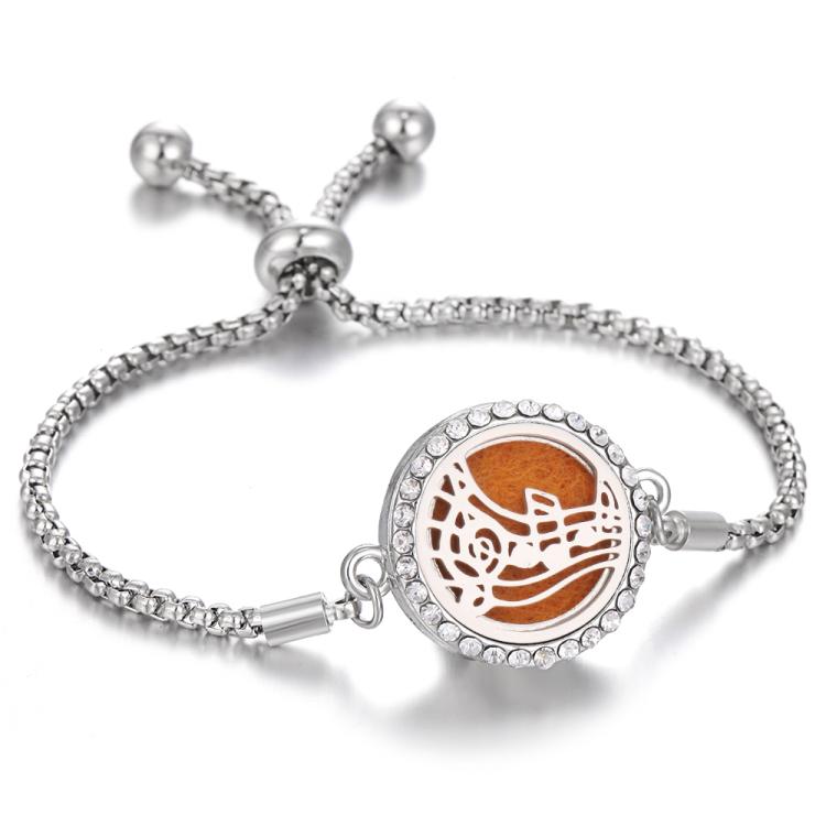 Diamond Hollow Bracelet Removable Perfume Diffuser Bracelet, Color: 32