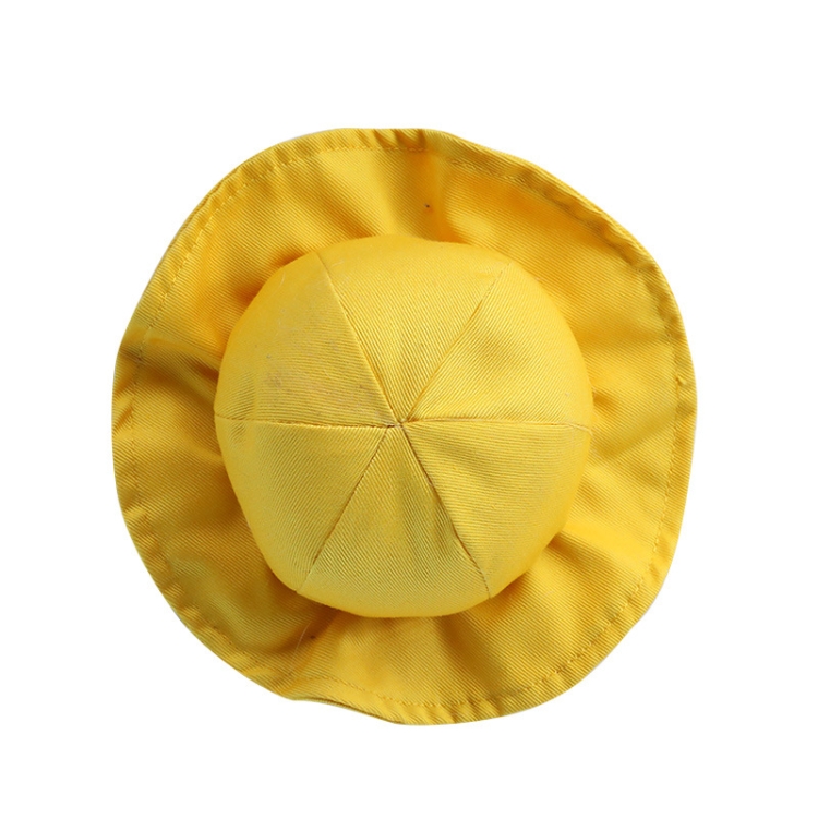Dog Hat Summer Cool Photo Decoration Pet Cat Sun Hat, Size: M(Yellow)