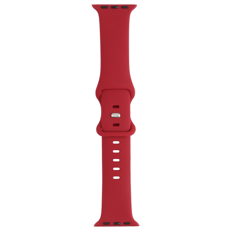 Double Wear Rivets Watch Band For Apple Watch Ultra 49mm&Watch Ultra 2 49mm / Series 9&8&7 45mm / SE 3&SE 2&6&SE&5&4 44mm / 3&2&1 42mm(Red Wine)