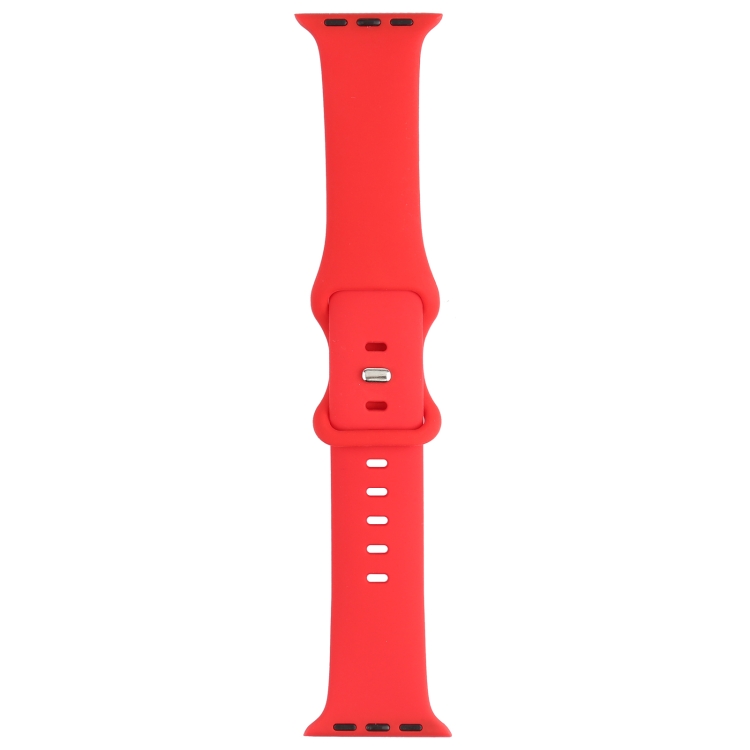 Double Wear Rivets Watch Band For Apple Watch Ultra 49mm&Watch Ultra 2 49mm / Series 9&8&7 45mm / SE 3&SE 2&6&SE&5&4 44mm / 3&2&1 42mm(Scarlet)