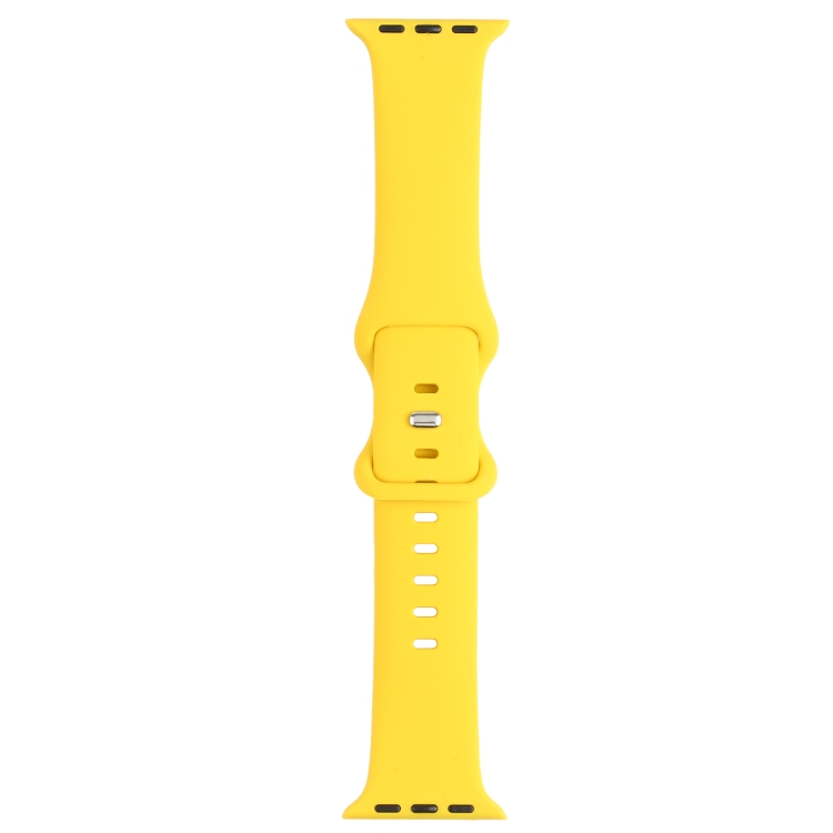 Double Wear Rivets Watch Band For Apple Watch Ultra 49mm&Watch Ultra 2 49mm / Series 9&8&7 45mm / SE 3&SE 2&6&SE&5&4 44mm / 3&2&1 42mm(Yellow)