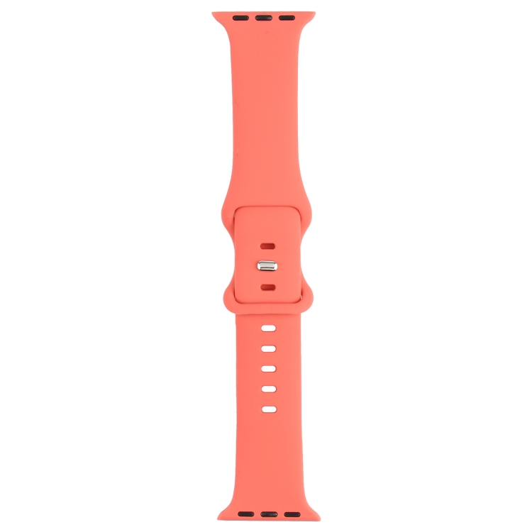 Double Wear Rivets Watch Band For Series 7 41mm / 6 & SE & 5 & 4 40mm / 3 & 2 & 1 38mm(Rose Red)