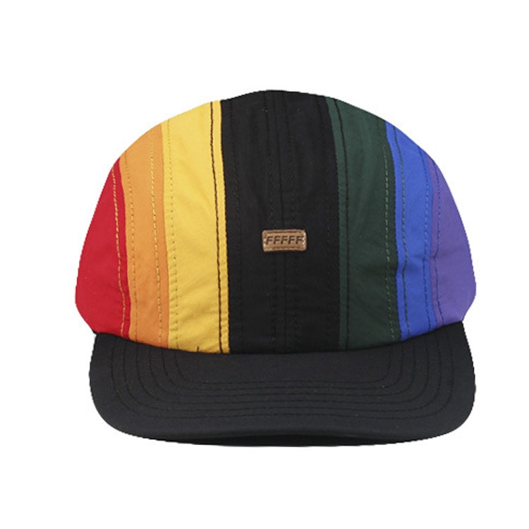 Drawstring Baseball Cap Fashion Street Style Peaked Cap(Rainbow)