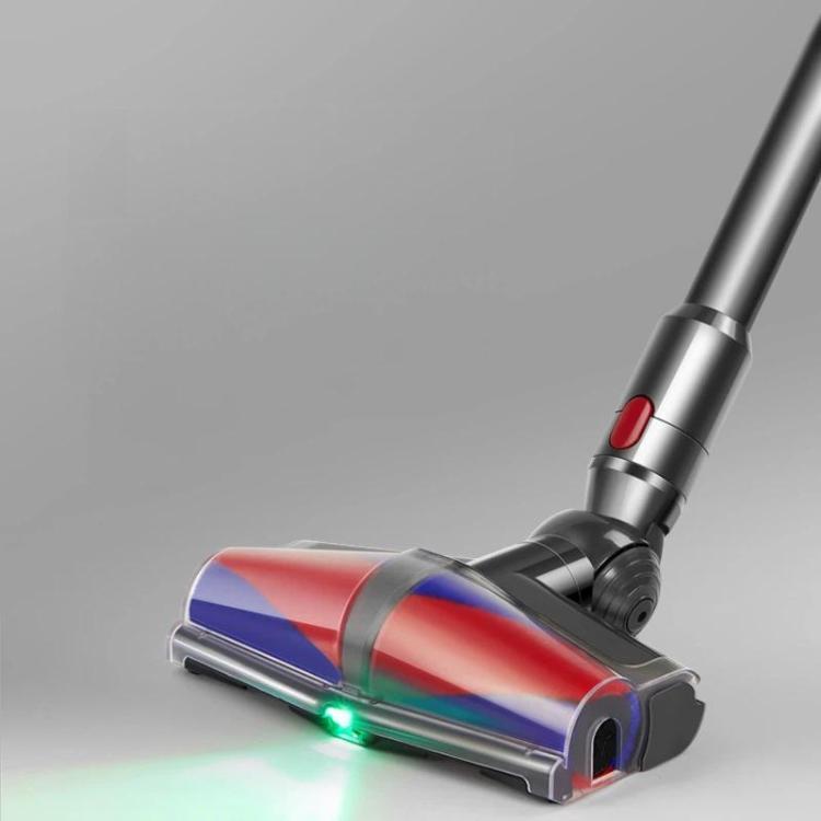 Dual Motor Soft Roller Cleaner Head For Dyson V10 Slim / V12 Slim Anti-Tangle Brush, Green Light Dust Reveal(E0008)
