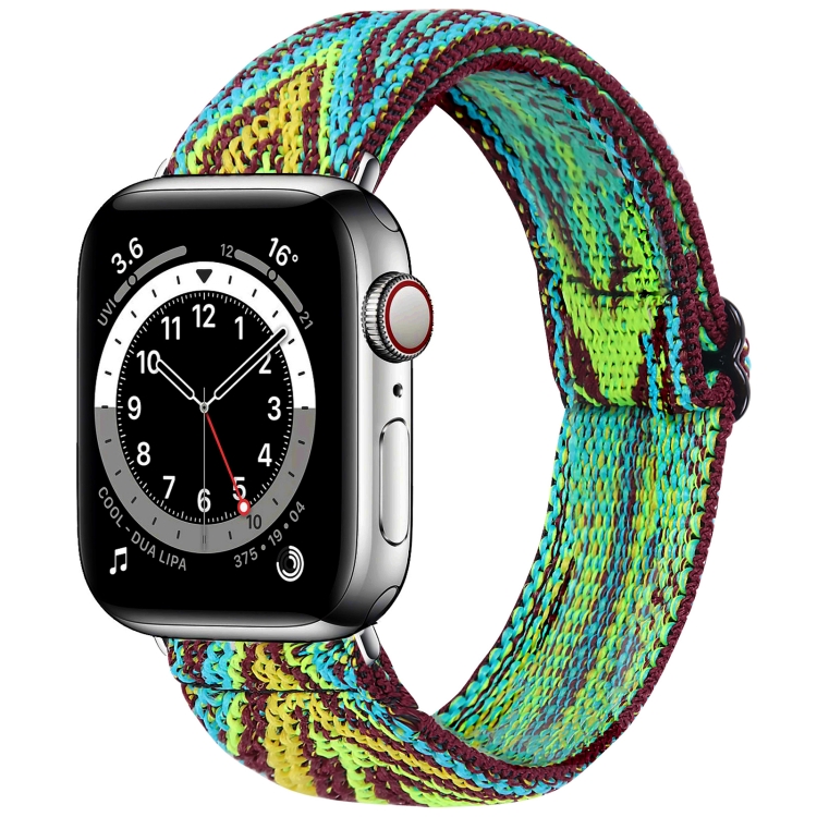 Elastic Watch Band For Apple Watch Series 7 41mm / 6 & SE & 5 & 4 40mm / 3 & 2 & 1 38mm(03)