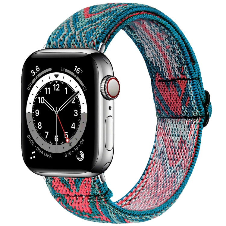Elastic Watch Band For Apple Watch Series 7 45mm / 6 & SE & 5 & 4 44mm / 3 & 2 & 1 42mm(01)
