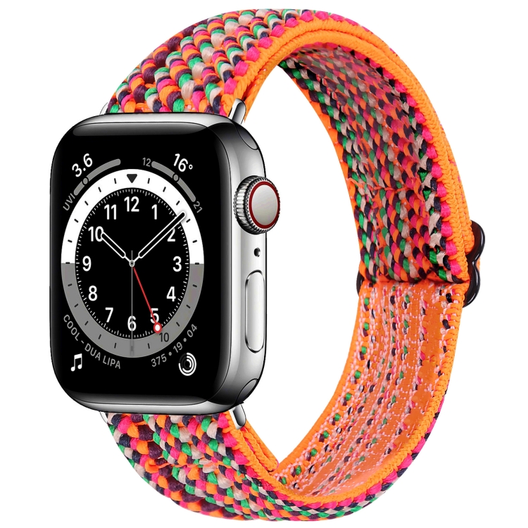 Elastic Watch Band For Apple Watch Series 7 45mm / 6 & SE & 5 & 4 44mm / 3 & 2 & 1 42mm(06)